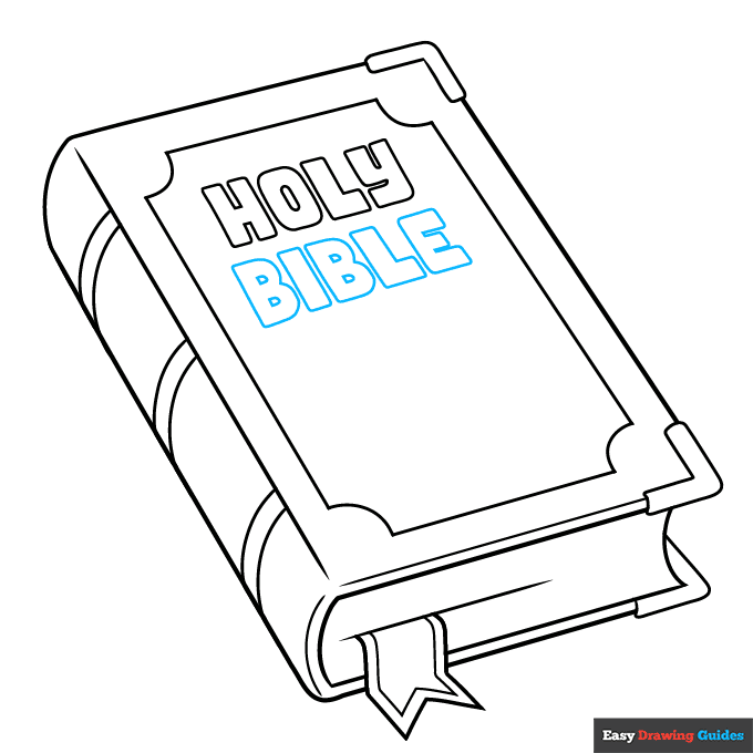 Bible step-by-step drawing tutorial: step 7