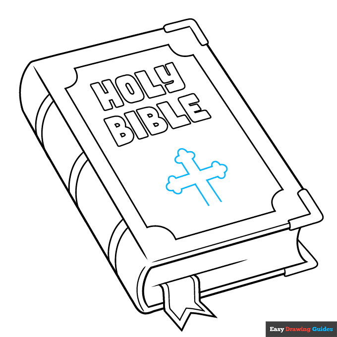 Bible step-by-step drawing tutorial: step 8