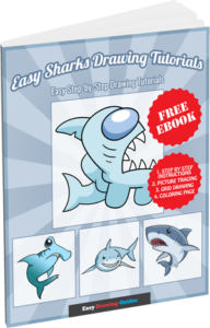 Easy Shark Drawing Tutorials - 3D eBook cover