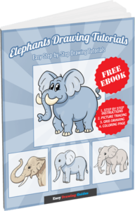 Elephants Drawing Tutorials - 3D eBook cover