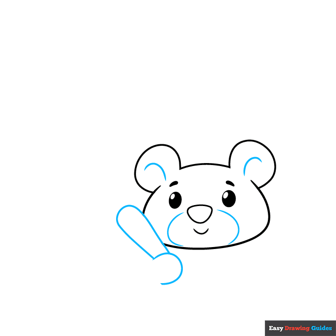 Get Well Soon Card step-by-step drawing tutorial: step 3