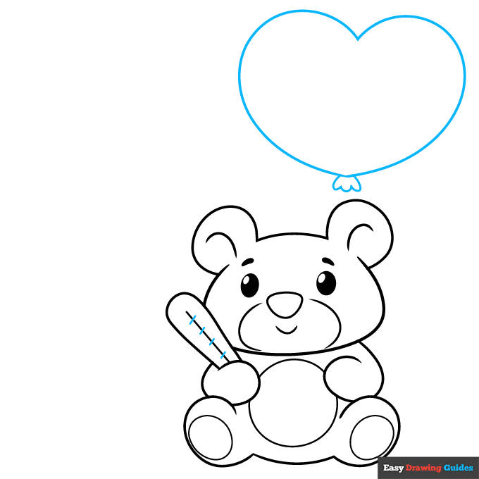 Get Well Soon Card step-by-step drawing tutorial: step 6