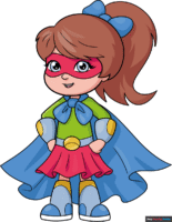 How to Draw a Girl Superhero