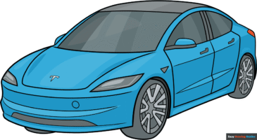 How to Draw a Tesla