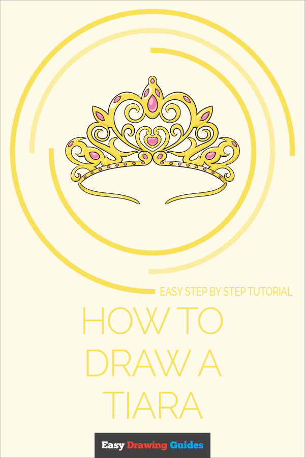 How to Draw a Tiara Pinterest Image