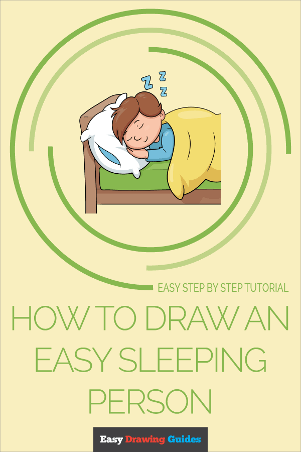 How to Draw an Easy Sleeping Person Pinterest Image