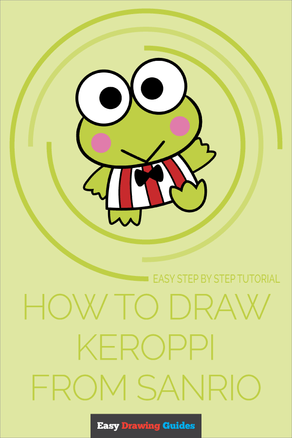 How to Draw Keroppi from Sanrio Pinterest Image