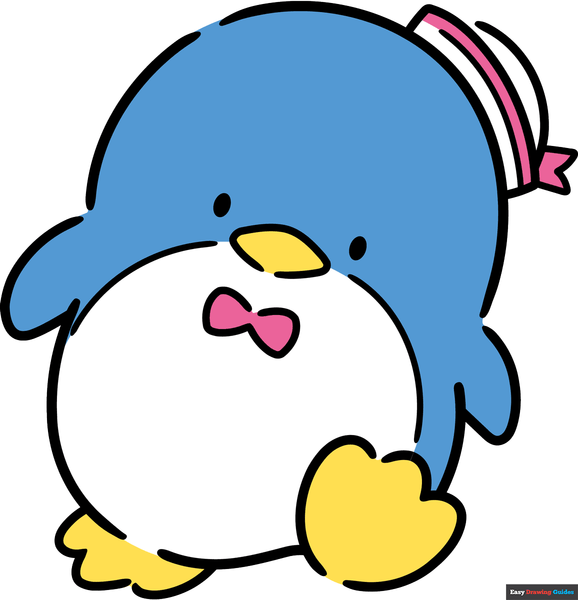How to Draw Tuxedo Sam from Sanrio Featured Image
