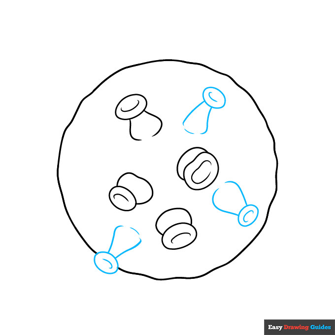 Virus step-by-step drawing tutorial: step 3