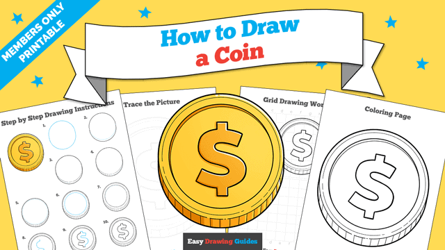 How to Draw a Coin Printable Thumbnail