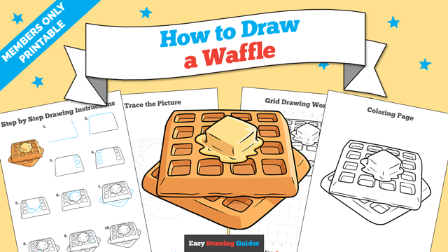 How to Draw a Waffle Printable Thumbnail