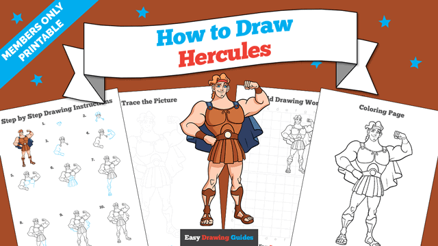 How to Draw Hercules Printable Thumbnail