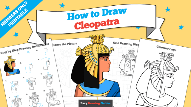 How to Draw Cleopatra Printable Thumbnail