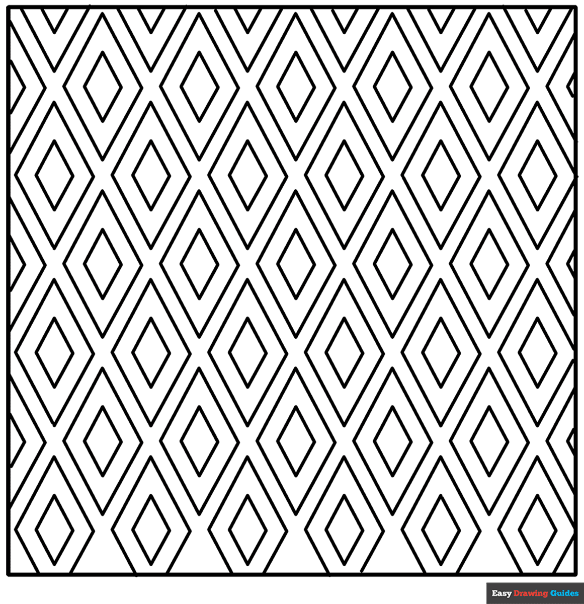 Printable Easy Pattern Coloring Pages