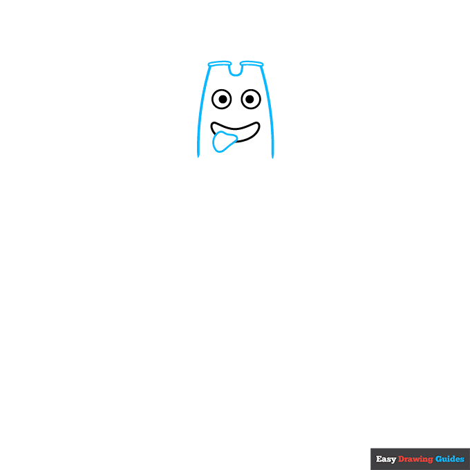 Banban from Garten of Banban step-by-step drawing tutorial: step 2