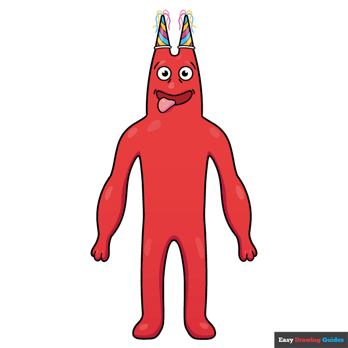 Banban from Garten of Banban step-by-step drawing tutorial: step 11