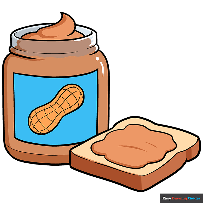 Peanut Butter step-by-step drawing tutorial: step 11