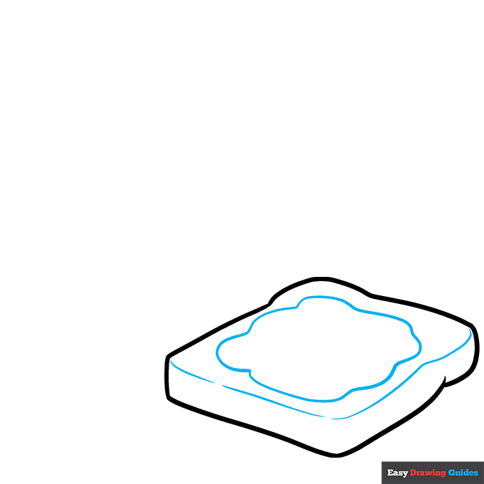 Peanut Butter step-by-step drawing tutorial: step 3