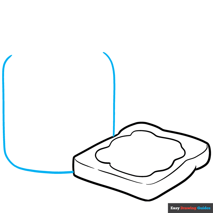 Peanut Butter step-by-step drawing tutorial: step 4
