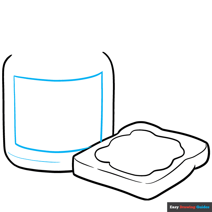 Peanut Butter step-by-step drawing tutorial: step 5