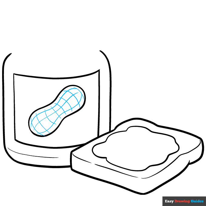Peanut Butter step-by-step drawing tutorial: step 7