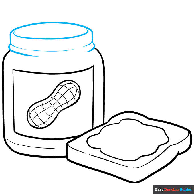 Peanut Butter step-by-step drawing tutorial: step 8