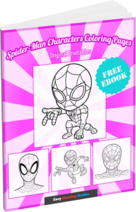 Spider-Man Characters Coloring Pages 3D Cover Image