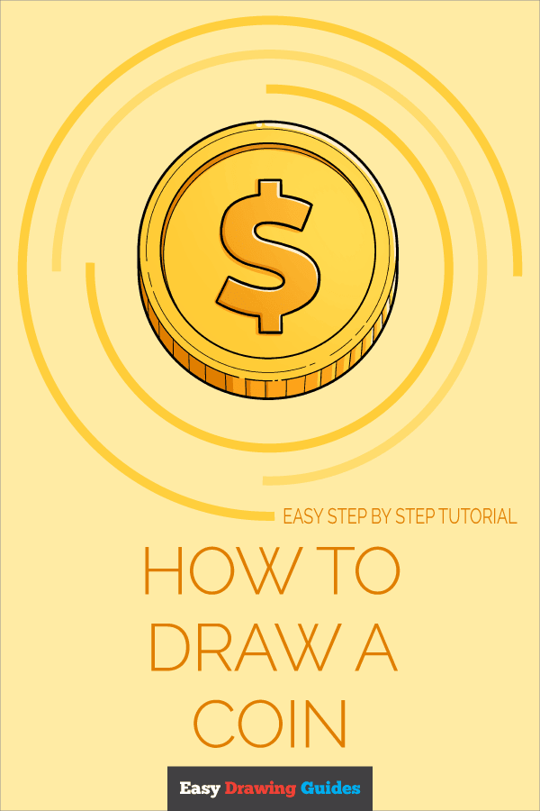 How to Draw a Coin Pinterest Image