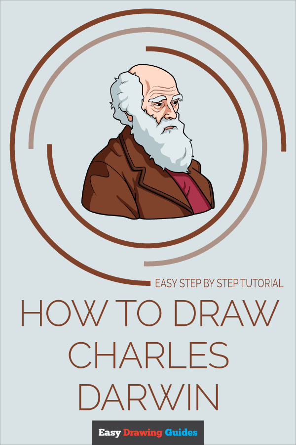 How to Draw Charles Darwin Pinterest Image