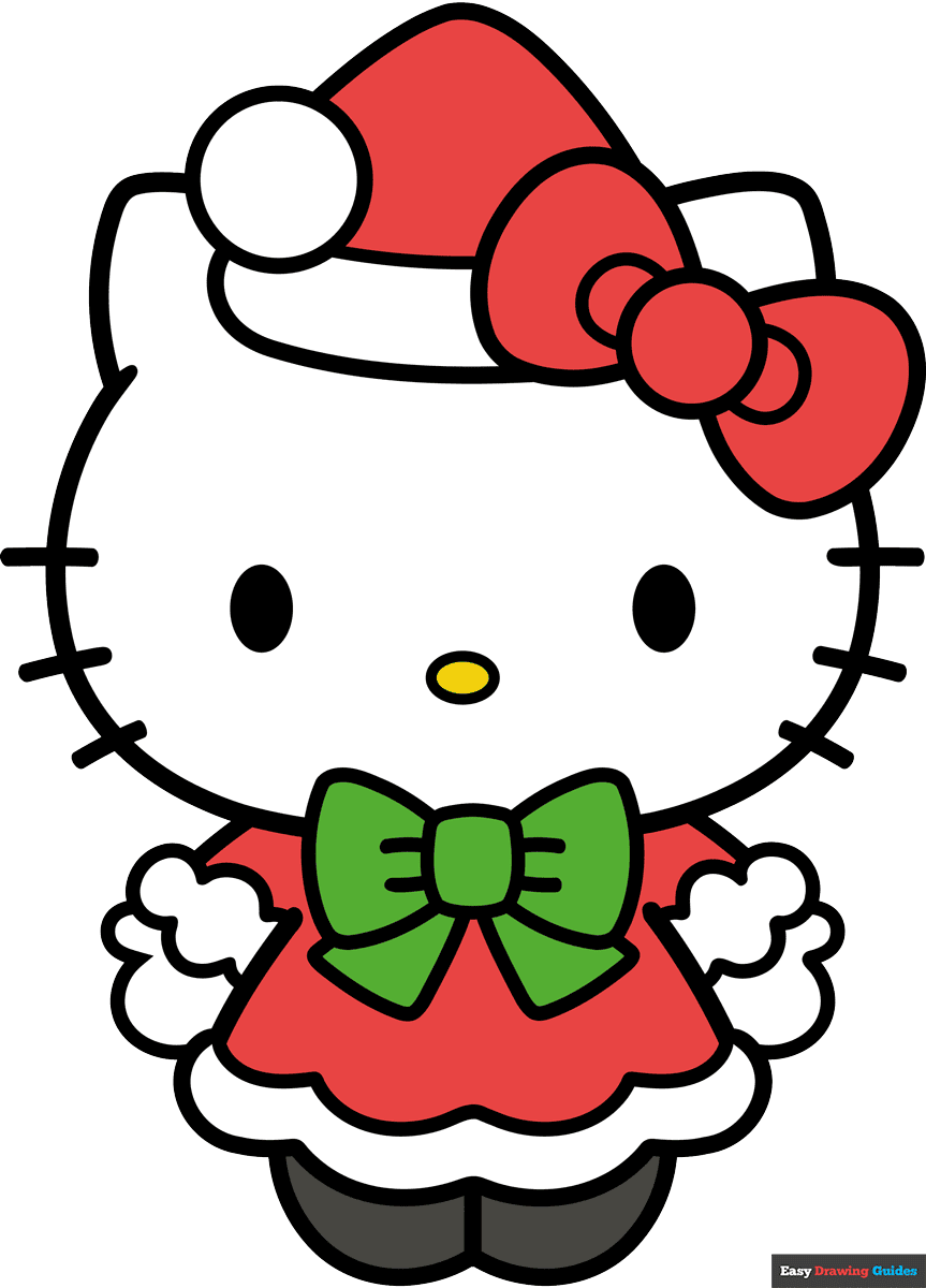 How to Draw Holiday Hello Kitty Featured Image