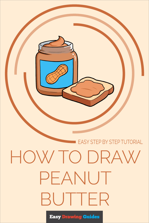 How to Draw Peanut Butter Pinterest Image