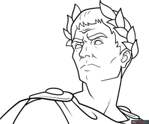 Free printable Julius Caesar coloring page