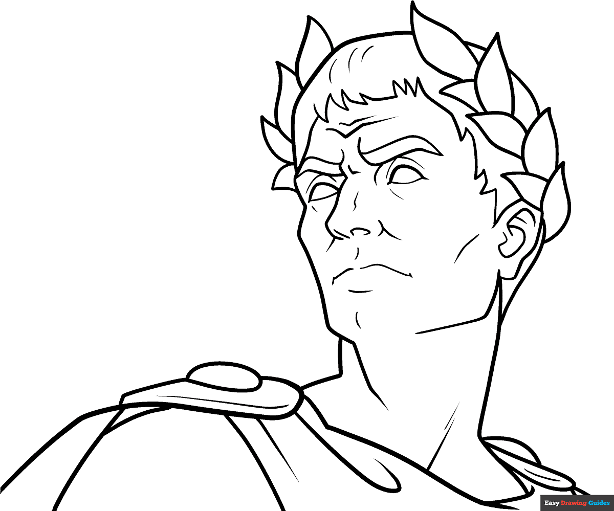 Free printable Julius Caesar coloring page