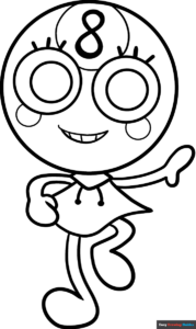 Free printable Toodles from Dandy's World coloring page