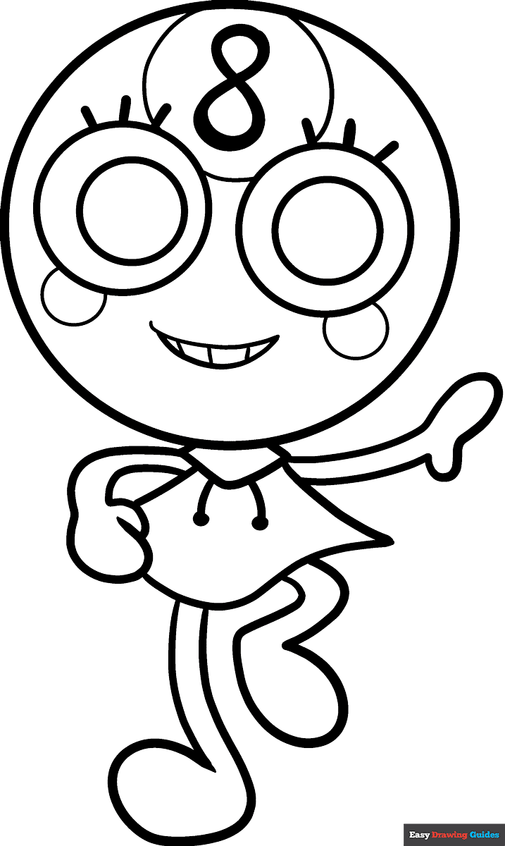 Free printable Toodles from Dandy's World coloring page