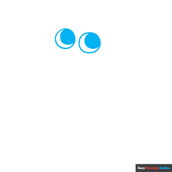 Goob from Dandy's World step-by-step drawing tutorial: step 1