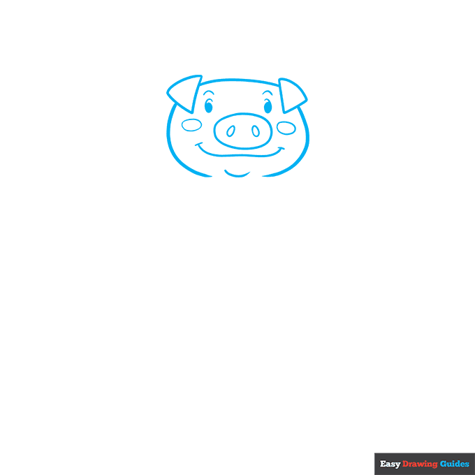 Three Little Pigs step-by-step drawing tutorial: step 1