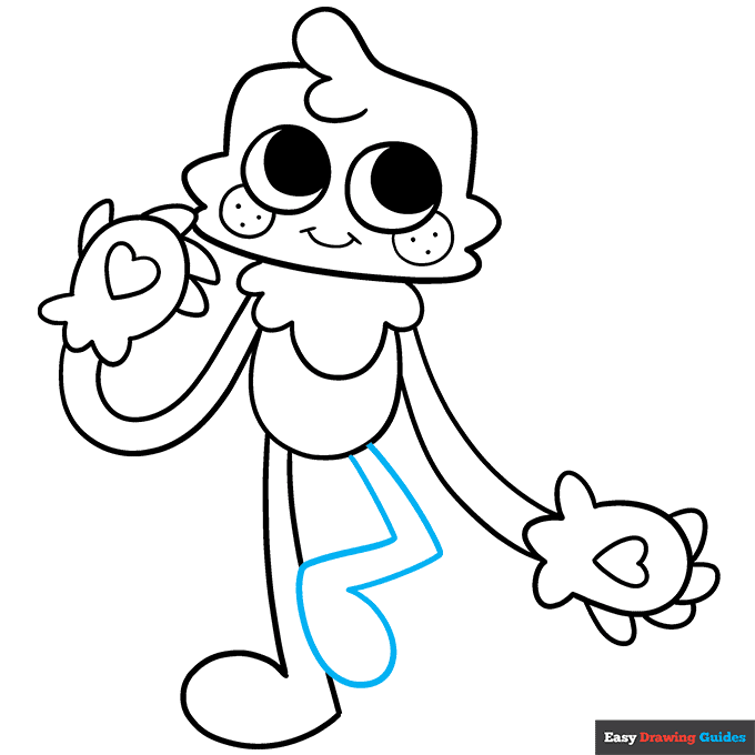 Goob from Dandy's World step-by-step drawing tutorial: step 8