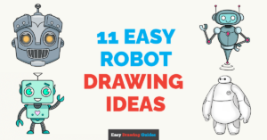 11 Easy Robot Drawing Tutorials for Kids Featured Image