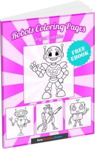 Robots Coloring Pages 3D Cover Image