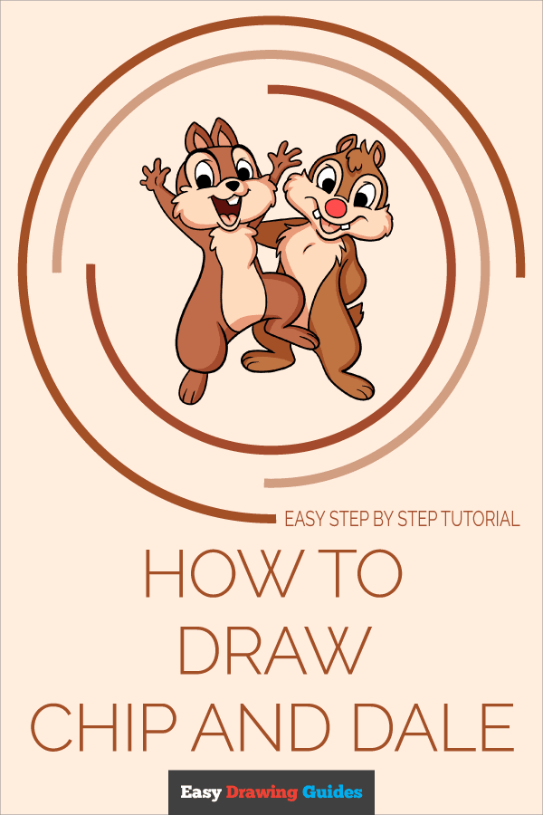 How to Draw Chip and Dale Pinterest Image