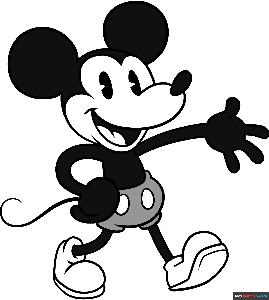 How to Draw Classic Mickey Mouse Featured Image