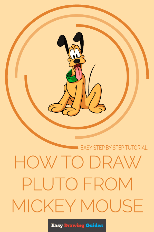 How to Draw Pluto from Mickey Mouse Pinterest Image