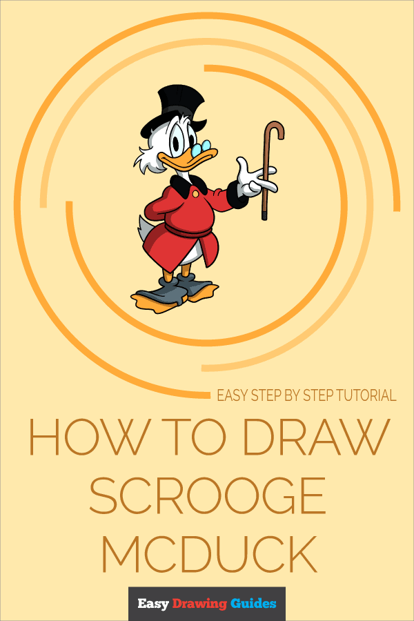 How to Draw Scrooge McDuck Pinterest Image