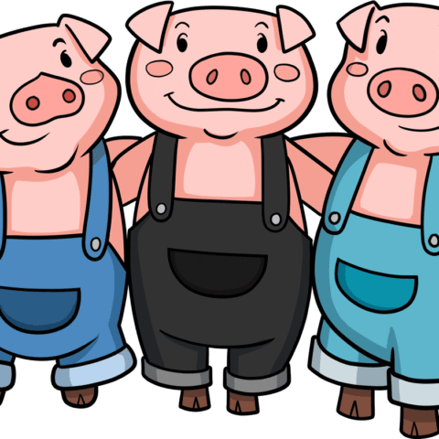 How to Draw the Three Little Pigs Featured Image