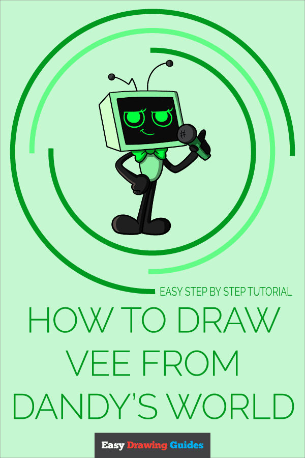 How to Draw Vee from Dandy's World Pinterest Image