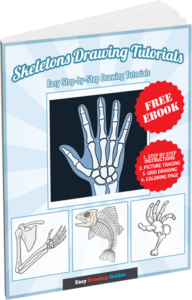 Skeleton Drawing Tutorials - 3D eBook cover