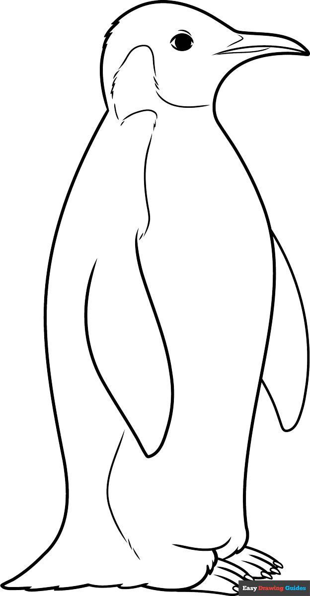 Free printable Emperor Penguin coloring page