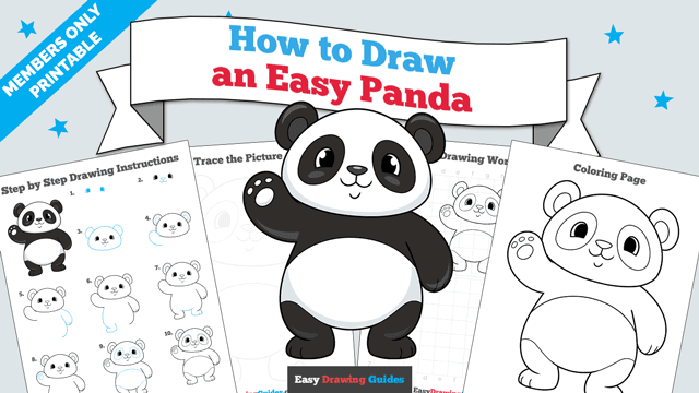 How to Draw an Easy Panda Printable Thumbnail