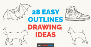 28 Easy OutlinesDrawing Tutorials for Kids Featured Image